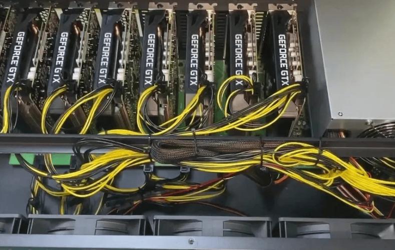 State-of-the-art mining rigs operating with efficient cooling systems