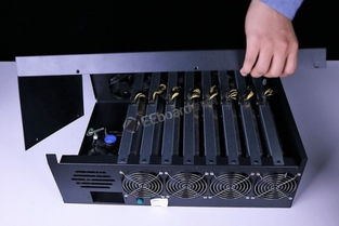 An array of advanced mining rigs in a high-tech facility, harnessing Argentina's renewable energy to mine cryptocurrencies like Bitcoin and Ethereum